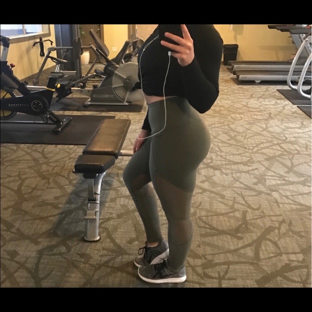 Lululemon Limited Edition High Rise Mesh Leggings